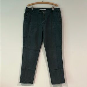 WOOLRICH Vista Straight Army Green Khaki Pants Cargo Womens 12 Hiking Like New